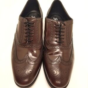 Florsheim Shoe Company Mens Size 13EEE Wingtip Brown Oxford Lexington Lace Up